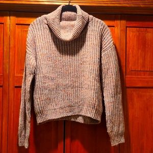Women's High Neck multi color sweater size small.